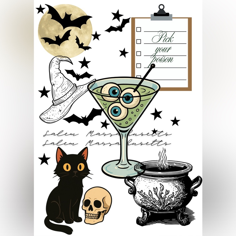 Halloween Themed Graphic Art Print digital art